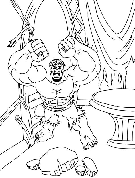 Hulk Coloring Pages For Kids Coloring Pages