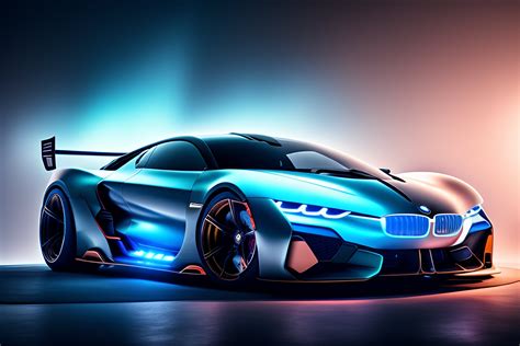 Lexica Futuristic Bmw Supercar With Glowing Effects