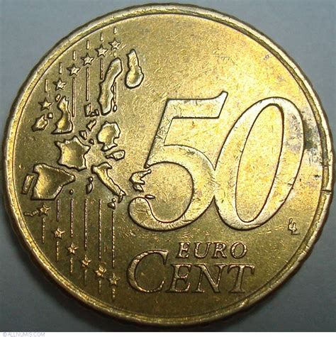 50 Euro Cent 2005 Euro 2002 Present Ireland Coin 29631