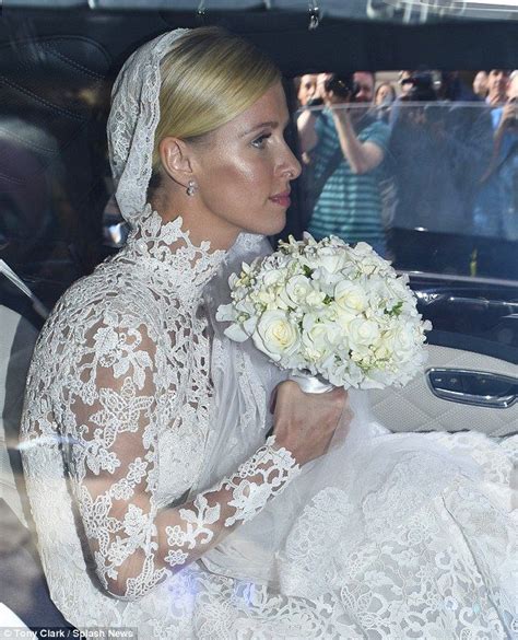 Nicky Hiltons 75000 Wedding Gown Mimics The Style Of Royal Brides