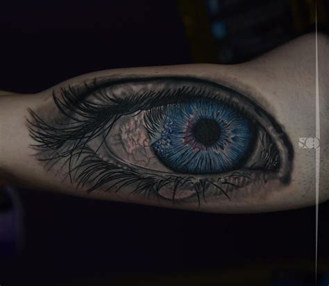 Realistic Eye Tattoo By Catalin At Holy Grail Tattoo Studios