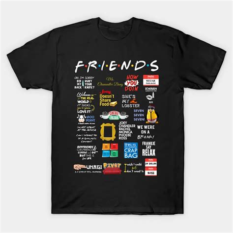 Friends Quotes T Shirt Friends Tshirt Central Perk Ross Geller Joey