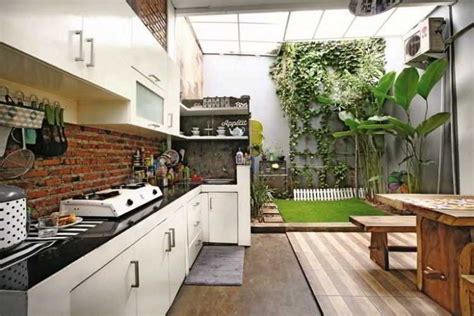 model dapur semi terbuka minimalis renovasi interior dapur luar ruangan