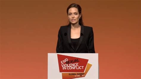 Angelina Jolie Speech At The End Sexual Violence Conference Nbc News