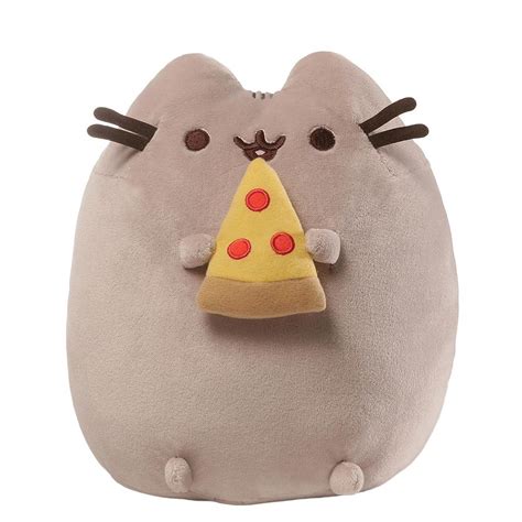Gund Pusheen Stuffed Animal Plush Cat With Pizza 95 Inches Pusheen