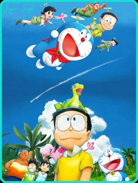 Nobita finds a fossilized dinosaur egg by accident, and with the help of doraemon's tools, they hatched the egg and began raising the dinosaur. فلم الانمي doraemon nobitas new dinosaur مترجم - شاهد اون لاين