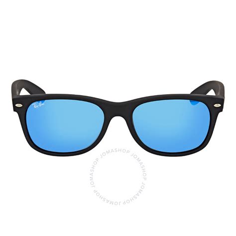 Ray Ban New Wayfarer Flash Blue Mirrored Unisex Sunglasses Rb2132 622