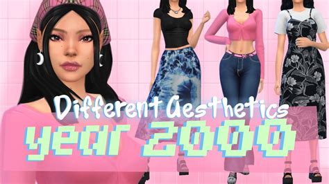 Y2k Sims Based On Different Aesthetics Cc List 2 Youtube