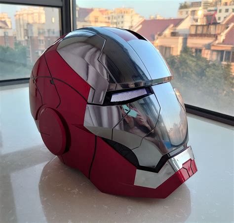 Autoking Iron Man Mk5 Helmet Voice Controlled 11 Wearable Cosplay Prop