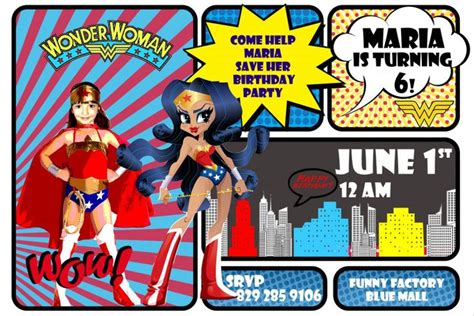 Check spelling or type a new query. Avengers Birthday Card Template Awesome Wonder Woman Birthday Invitation | Wonder woman birthday ...