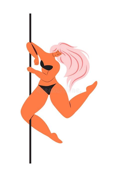 Poledance Striptease Stock Illustrations 74 Poledance Striptease