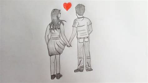 How To Draw A Boy And Girl Holding Hands Step By Step