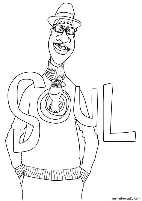 None of these images are mine. Soul by Pixar Disney coloring pages