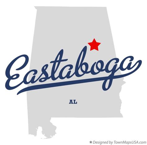 Map Of Eastaboga Al Alabama