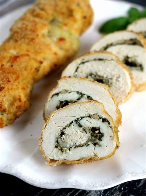 Nov 9, 2020 · modified: Pesto Cheese Stuffed Chicken Rolls