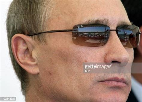 Russian Prime Minister Vladimir Putin Wears Sunglasses While News Photo Getty Images