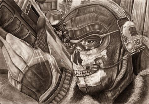 Call Of Duty Ghost Drawing At Getdrawings Free Download