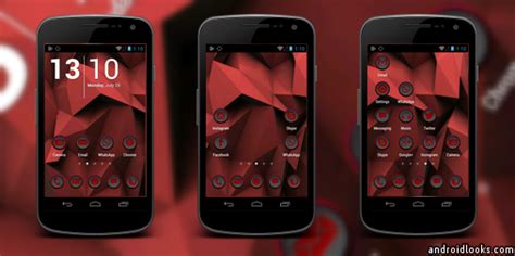 Phoney Red Android Icon Pack