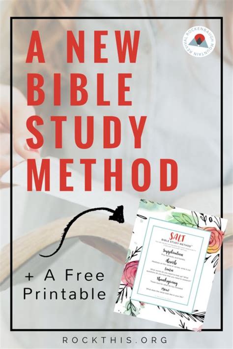 A Brand New Bible Study Method A Free Printable Bible Studies For