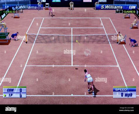 Sega Sports Tennis 2k2 Sega Dreamcast Videogame Editorial Use Only