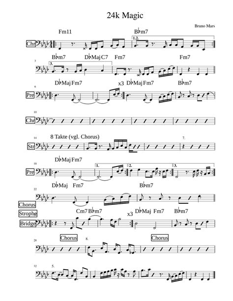 Download and listen online magic magician by material music. Bruno Mars 24k Magic Sheet music for Bass | Download free in PDF or MIDI | Musescore.com