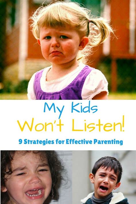 My Kids Wont Listen 9 Effective Strategies For
