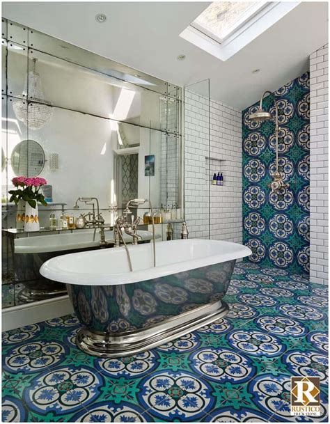 Ceramic tile, particularly hand made and hand decorated tiles, can be found in historic buildings in places such as. Spanish Style Bathroom Ideas & Decorating Tips - Mexican ...