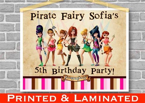 Disney Pixie Hollow Tinker Bell Pirate Fairy Zarina Birthday Party