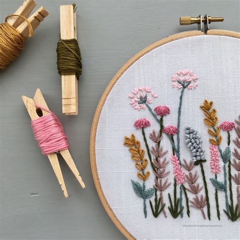 Spring Meadow Hand Embroidery Pattern - Digital Download - And Other ...