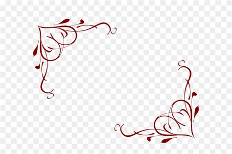 Wedding Corner Border Design Png