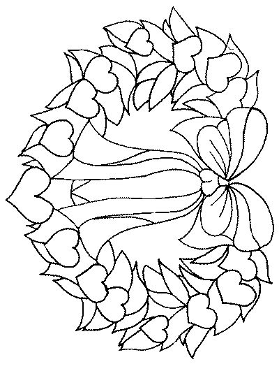 Cut out one flower and place it on a sheet of craft foam, felt or construction paper. Coloring page : Crown flower with heart - Coloring.me
