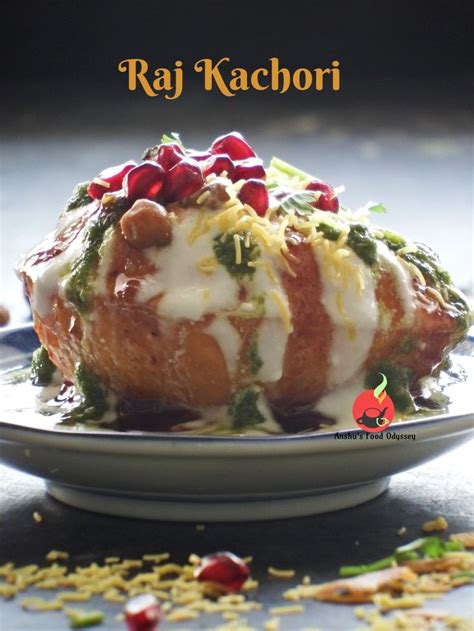 This Is A Very Tasty Looking Dish On A Plate With The Caption Raj Kachori