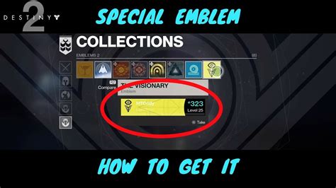 Destiny 2 The Visionary Special Emblem And How To Get It