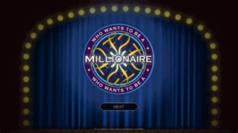 Who Wants To Be A Millionaire Powerpoint Template Free Free Printable