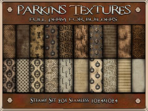 second life marketplace parkins textures steamy set 20x full perm seamless 1024x1024