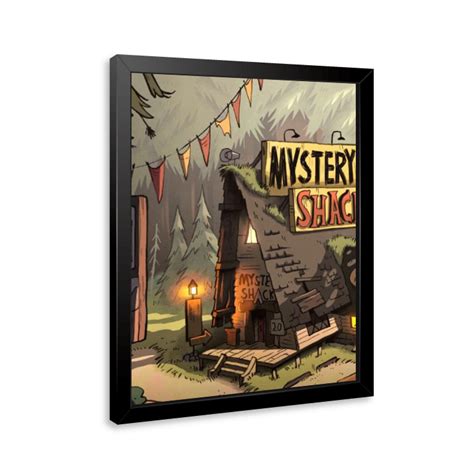 Quadro E Poster Cabana Do Misterio Gravity Falls Quadrorama