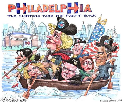Political Cartoon On Clinton Wins Nomination By Matt Wuerker