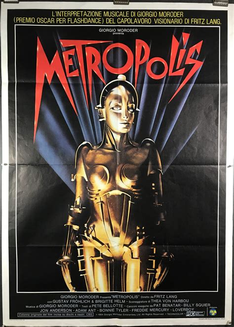 Metropolis Original Italian Vintage Movie Poster Original Vintage Movie Posters