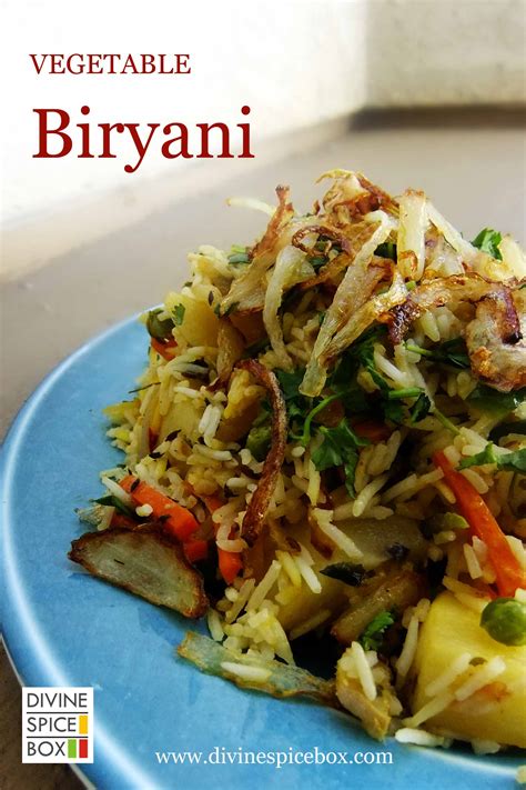 How much fat does 1 cup of rice have? Vegetable Biryani - Divine Spice Box