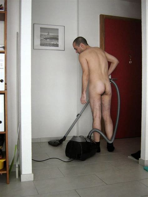 Nude Male House Cleaner Cumception