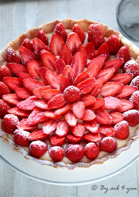 tarte aux fraises à la fleur d oranger