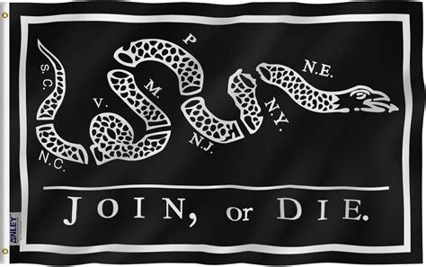 Buy Anley Fly Breeze 3x5 Foot Black Join Or Die Flag Vivid Color And