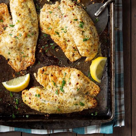 Succulent fish, covered with garlicky breadcrumbs and baked to perfection. 45 Diabetic-Friendly Fish and Seafood Recipes | Taste of Home