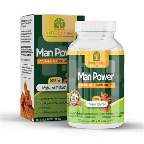 100 Original Man Power Natural Supplement For Men Energy Pills For