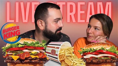 Live Ochutnávka Burger Kingu Whopper A Double Texas Bbq Youtube
