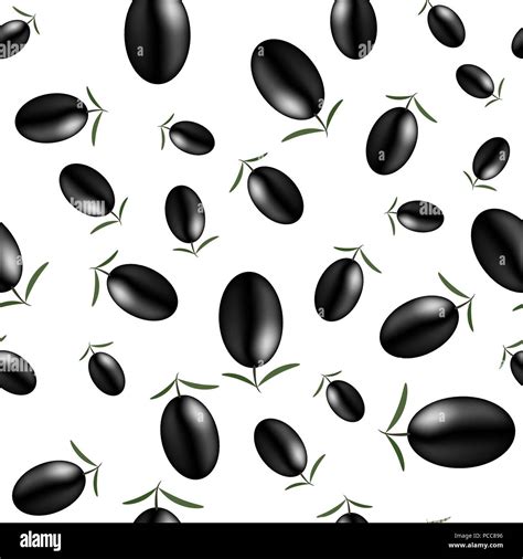 Black Olives Background Seamless Pattern Stock Vector Image And Art Alamy