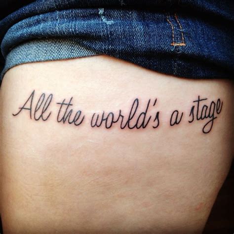 Check spelling or type a new query. My new tattoo William Shakespeare quote all the world's a stage love ... | Shakespeare quotes ...