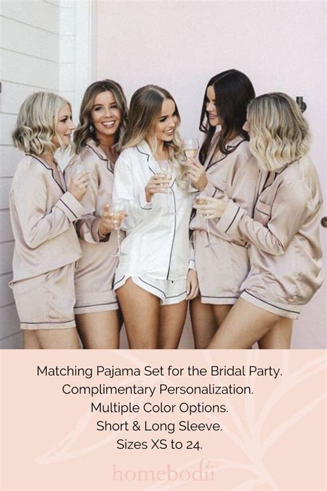 Bridesmaid Pajamas For The Bridal Party Bridesmaid T Homebodii Wedding Ts For