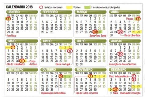 Conheces Quais Os Dias Feriados Em 2018 E Quando Podes Aproveitar Umas