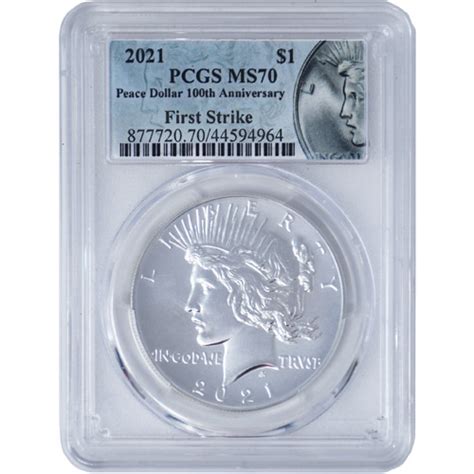 2021 Silver Peace Dollar Coins Pcgs Ms70 Fs ™